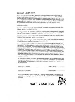 RIBI Health & Safety Policy